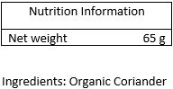 Organic Coriander Seed