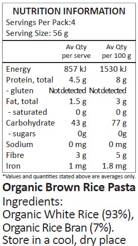 Organic White Rice (93%), Organic Rice Bran (7%).