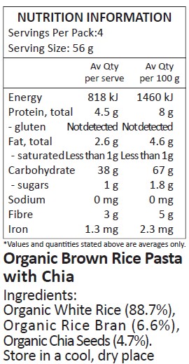 Organic Rice, Organic Rice Bran, Organic Chia Seeds