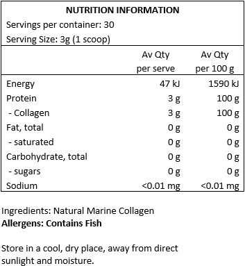 Natural Marine Collagen (3000mg)
