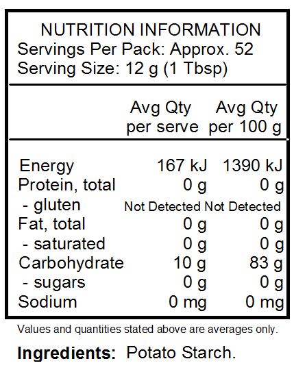 Potato Starch. 