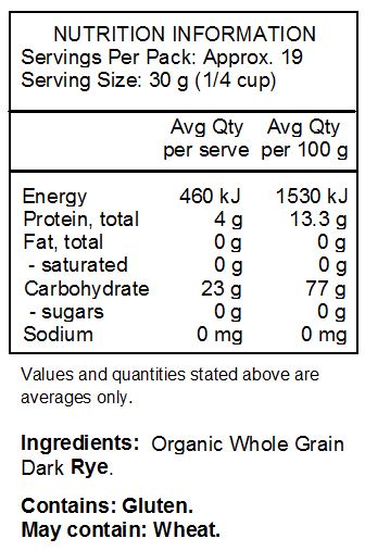 Whole grain teff *Manufactured in a facility that also uses tree nuts and soy*