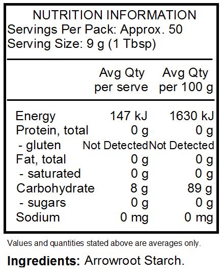 Arrowroot Starch.