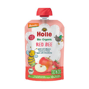 Holle Organic Red Bee - Apple with Strawberries 100g
