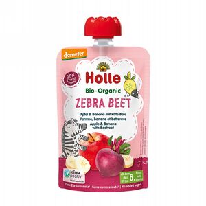 Holle Organic Zebra Beet - Apple & Banana with Beetroot 100g