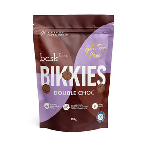 Bask & Co Gluten Free Bikkies - Double Choc 150g