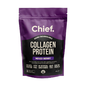 Chief Grass-Fed Collagen Protein Powder - Mixed Berry 450g