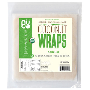 Nuco Organic Raw Coconut Wraps 70g (5x14g)