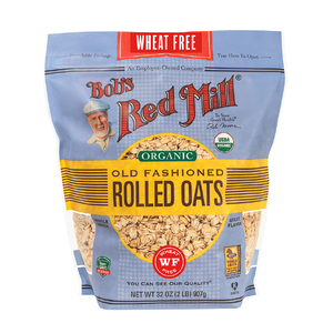 Bob's Red Mill Organic Rolled Oats Pure Wheat Free 907g