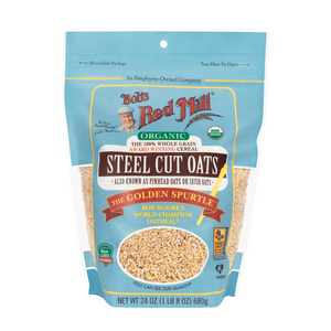 Bob's Red Mill Organic Steel Cut Oats Pure Wheat Free 680g