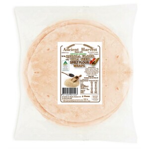 Ancient Harvest Organic Quinoa Chia Seed Spelt Flour Wraps 220g