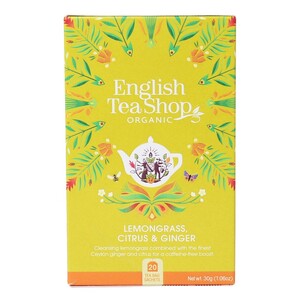 English Tea Shop Organic Lemongrass Ginger & Citrus Fruits Teabags 20pc