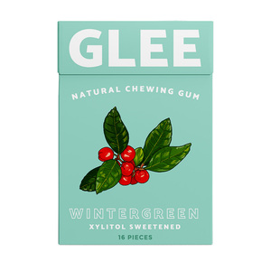 Glee Gum Sugar-Free Wintergreen 16pcs