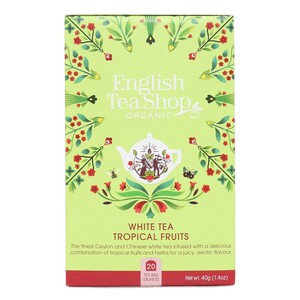 English Tea Shop Organic White Tea Tropical Fruits 20pc