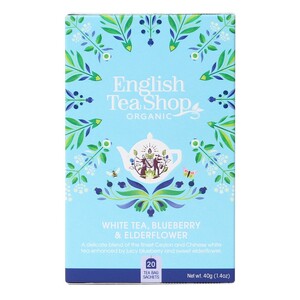 English Tea Shop Organic White Tea Blueberry & Elderflower 20pcs