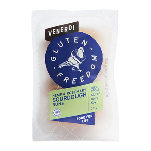 Gluten Freedom Hemp and Rosemary Sourdough Buns 265g