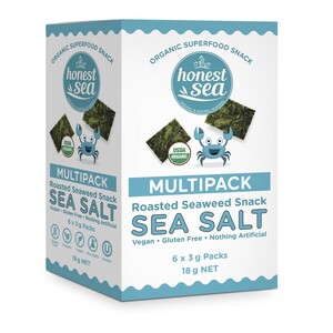 Honest Sea Seaweed - Sea Salt Mulitpack 6x3g