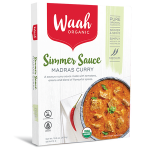 Waah Organic Simmer Sauces - Madras Curry 300g