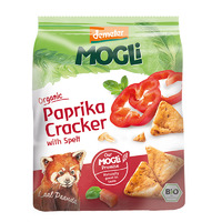 Mogli Organic Spelt Crackers with Paprika and Tomatoes 80g