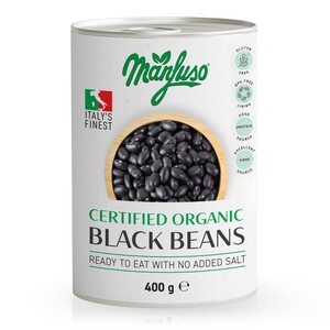 Manfuso Organic Black Beans 400g