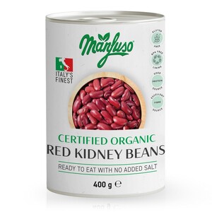 Manfuso Organic Red Kidney Beans 400g