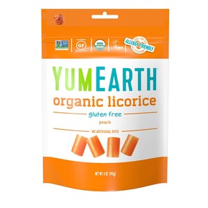 YumEarth Organic Licorice Peach 142g