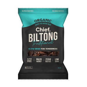 Chief Grass Fed Biltong - Traditional Beef 30g
