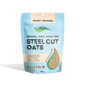 Splendor Garden Organic Wheat Free Steel Cut Oats 700g