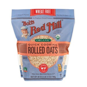 Bob's Red Mill Organic Quick Cooking Rolled Oats Pure Wheat Free 794g