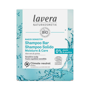 Lavera Basis Sensitiv Shampoo Bar - Moisture & Care 50g