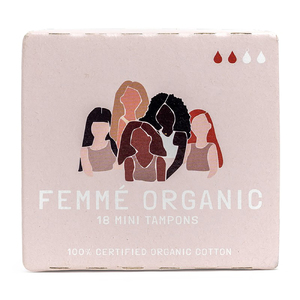 Femme Organic Cotton Tampons - Mini (18pc)