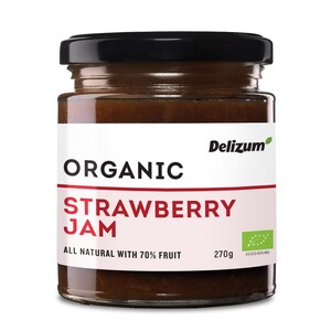 Delizum Organic Strawberry Jam 270g