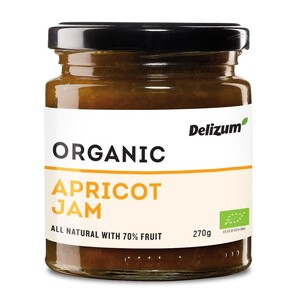 Delizum Organic Apricot Jam 270g