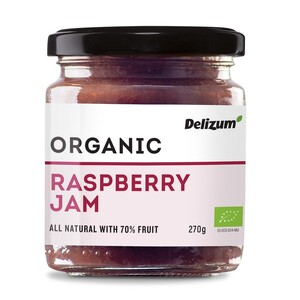 Delizum Organic Raspberry Jam 270g