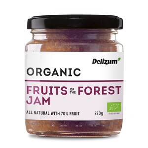 Delizum Organic Fruits of the Forest Jam 270g