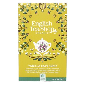 English Tea Shop Organic Vanilla Earl Grey Teabags 6x20pc