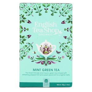 English Tea Shop Organic Mint Green Tea Teabags 6x20pc