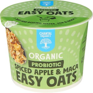 Chantal Organics Probiotic Easy Oats Spiced Apple & Maca 65g