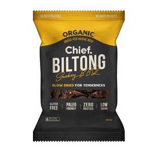 Chief Grass Fed Biltong - Smokey BBQ 30g