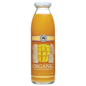 Nature's Organic Mango & Banana Smoothie 350ml