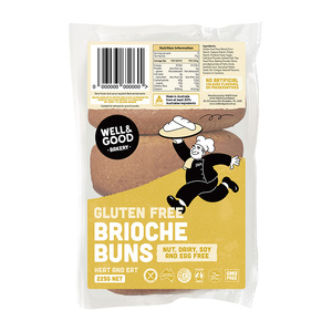 Well & Good Gluten Free Brioche Buns 225g