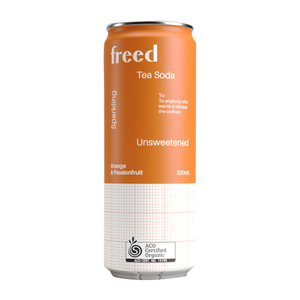 Organic Sparkling Tea Soda - Orange & Passionfruit 330ml