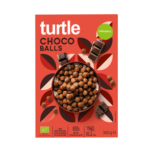 Turtle Cereal Organic Chocolate Balls 300g
