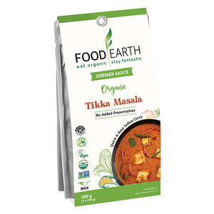 Food Earth Organic Simmer Sauce - Tikka Masala 300g (2x150g)