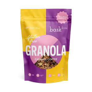 Bask & Co Gluten Free Granola Clusters - Caramel Coffee 250g