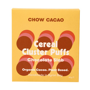 Chow Cacao Chocolate Slabs - Cereal Cluster Puffs 80g