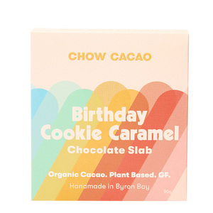 Chow Cacao Chocolate Slabs - Birthday Cookie Caramel 80g