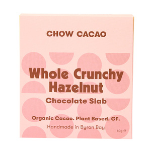 Chow Cacao Chocolate Slabs - Whole Hazelnut Crunch 80g