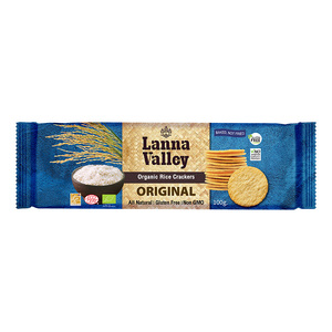 Lanna Valley Organic Rice Crackers - Original 100g