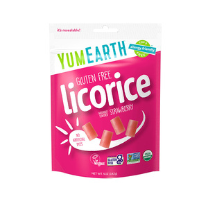 YumEarth Organic Licorice - Strawberry 142g